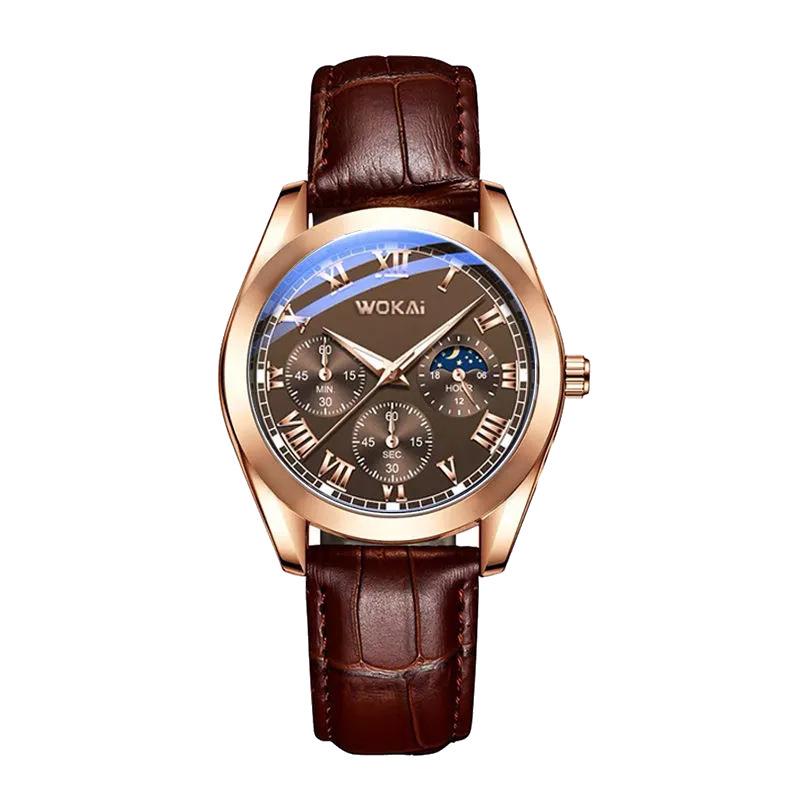 Brand Fashion Men's Fully Automatic Luminous Waterproof Quartz Watch