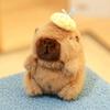 Kapibara plush toy afternoon tea capybara doll pendant pink keychain doll gift girl doll