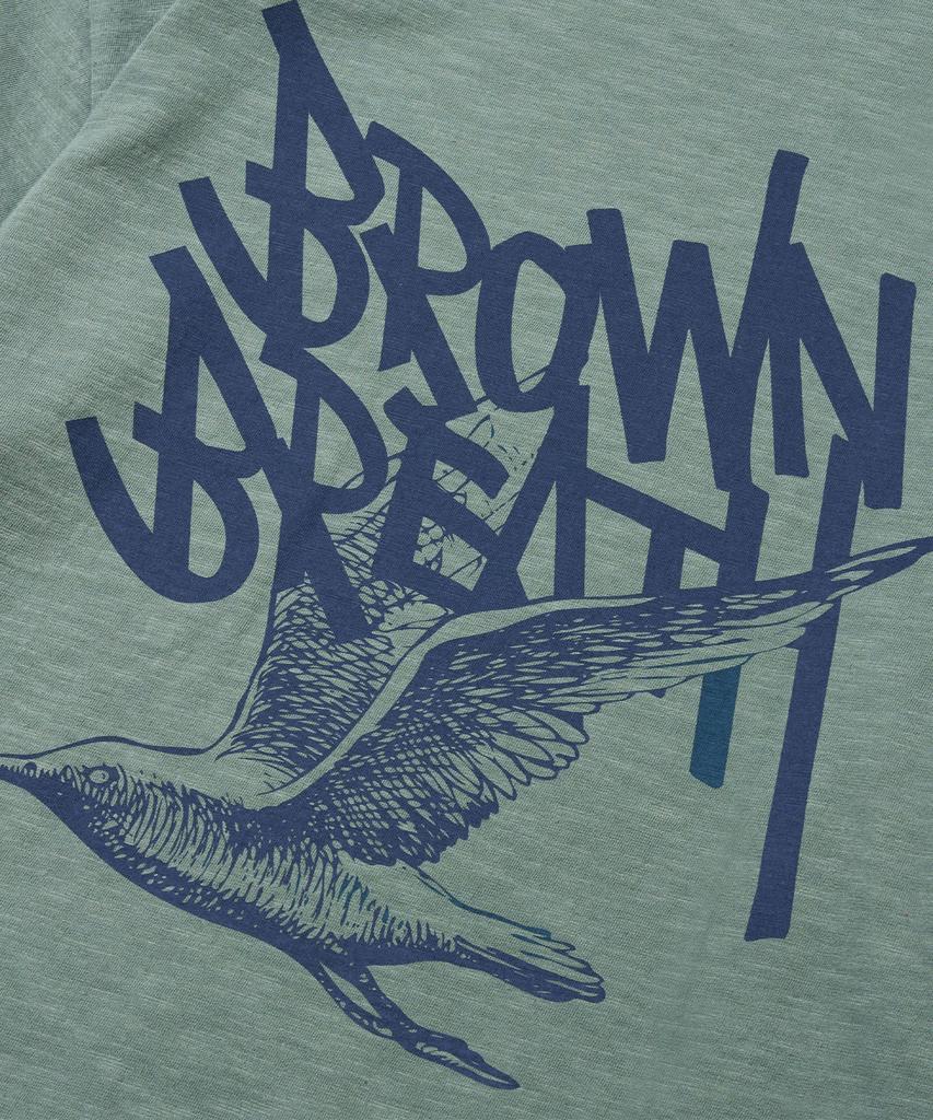 BROWNBREATH Be Free Tag Tee - Blue Green