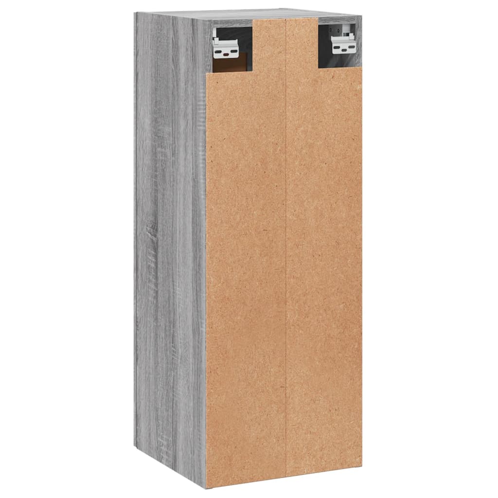 Wall Mounted Cabinet Grey Sonoma 34.5 x 34 x 90 cm Particleboard