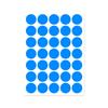 Colorful A5 Dot Stickers: Blank Round Adhesive Labels for Handwriting, Classification, and Sealing