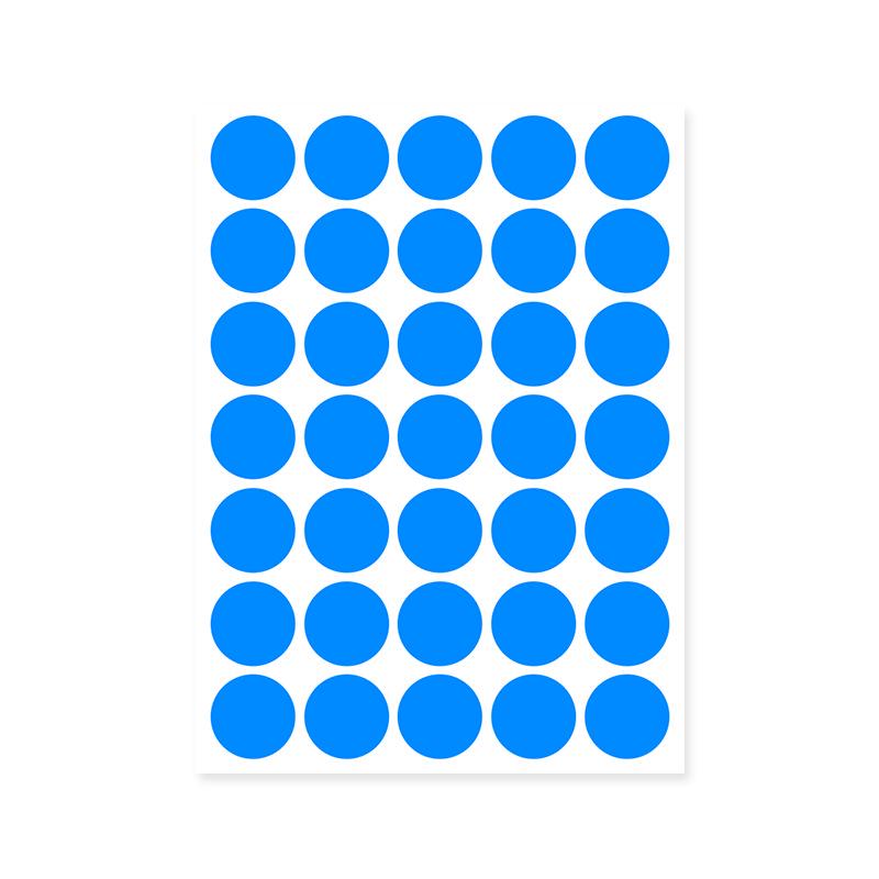 Colorful A5 Dot Stickers: Blank Round Adhesive Labels for Handwriting, Classification, and Sealing