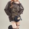 T-shirt gothique grunge Y2k pour femme, haut ajouré, épaules dénudées, sexy, style punk, automne
