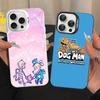 Dog Man Phone Case For IPhone 17 16 15 14 13 Pro 12 11 Pro Max PLUS Color Back Cover