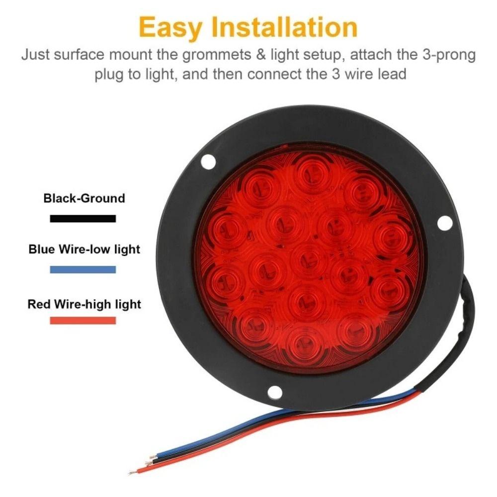 DC 12-24V LED Flashing Chassis Tail Light Multi-Color RGB Underbody Warning Lamp  Motorcycle