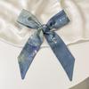 Silk Scarf Artistic Sense Arm Bag Hair Band Belt All-Match Decorative Scarf Thin Narrow Long Ribbon