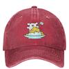 Cute Line Puppy Maltese Casual Baseball Cap Summer Shaved Ice Trucker Hat Sun-Proof Outdoor Sport Snapback Cap