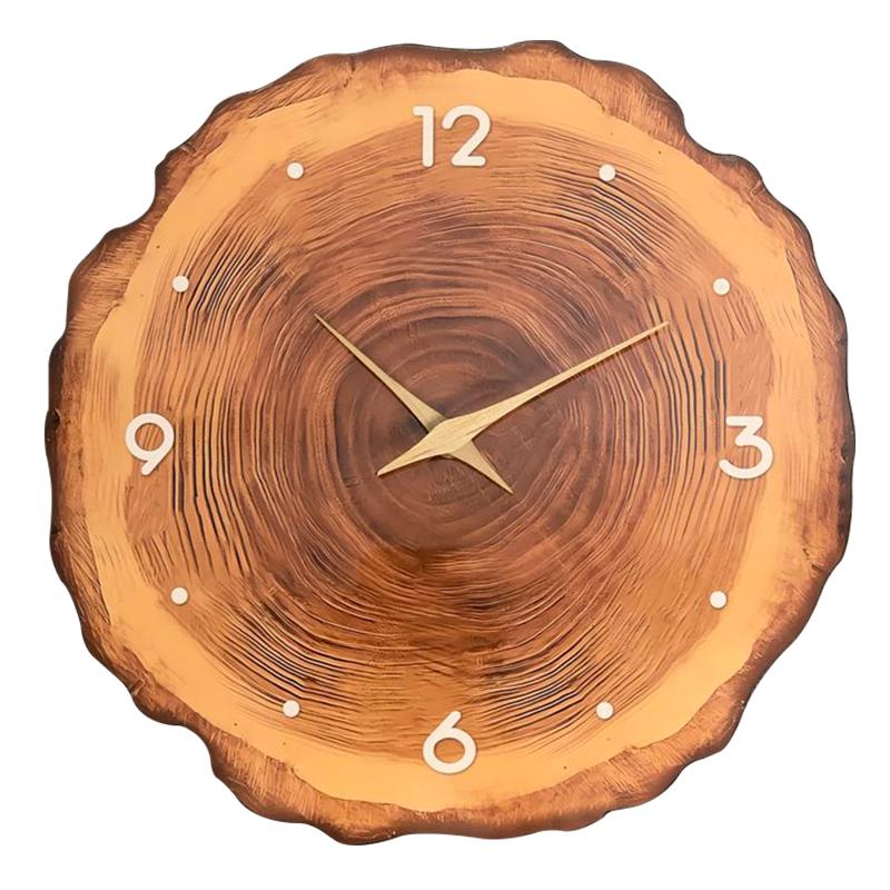 Modern Minimalist Silent Desk Clock Wabi-Sabi Style Artistic Tabletop Timepiece for Living Room Home Decor