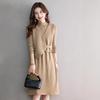 Chic Knit Vest & Sweater Dress Set for Early Autumn