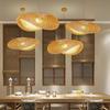 Bamboo Zen Pendant Light: Artistic Bamboo Weave Lantern for Tea Rooms and Tables