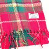 New Christmas Atmosphere Scarf Women's Winter Korean Retro Red Plaid with Warm Long Shawl Scarf