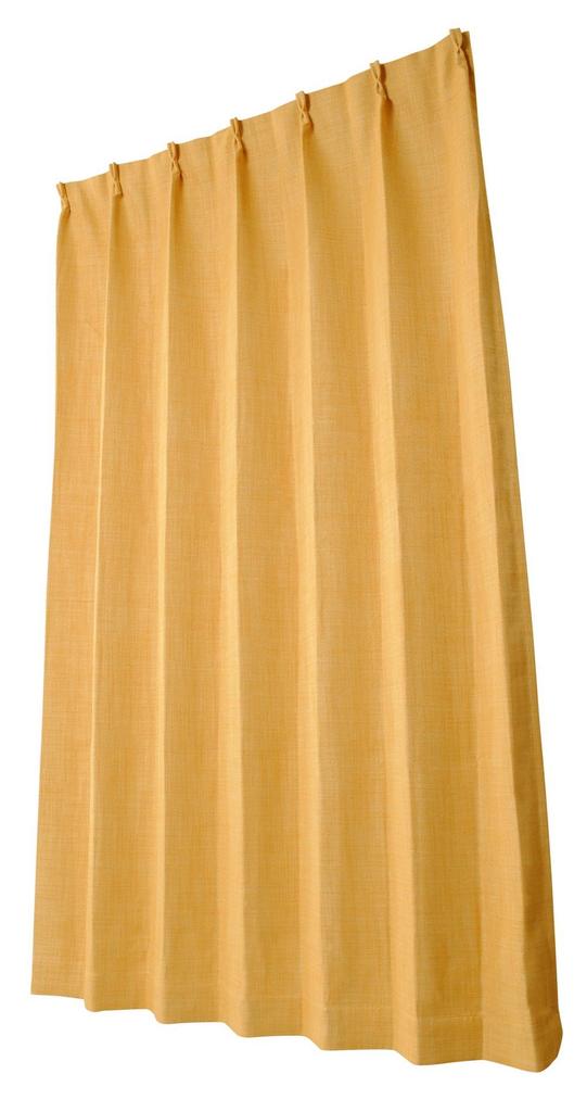 Univer Blackout Drape Jade 100cm Wide X 135cm Set of 2 Curtains, Yellow, Long,