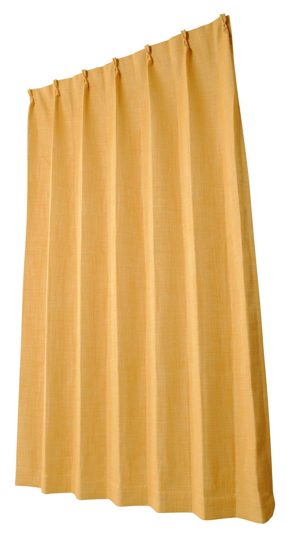 

Univer Blackout Drape Jade 100cm Wide x 135cm Set of 2 Curtains, Yellow, Long,