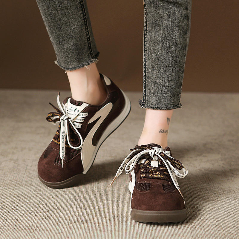 Inner height-increasing German training shoes retro and lightweight spring and autumn sports and leisure shoes soft-soled small Forrest Gump shoes