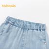 Balabala Girls' Summer Sweet Wide-Leg Denim Pants