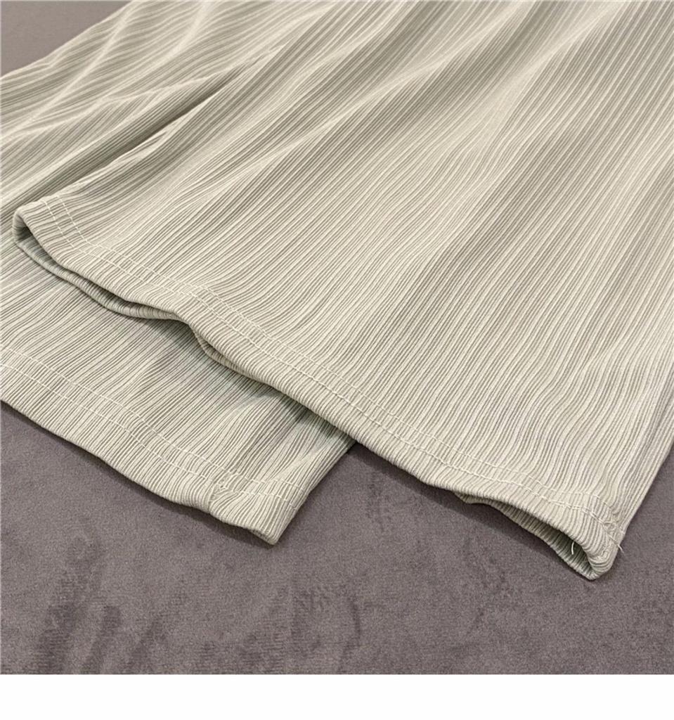 Women's Quality Wide-Leg High-Waist Casual Pants - Trendy 2024 Solid Color Straight Sports Trousers