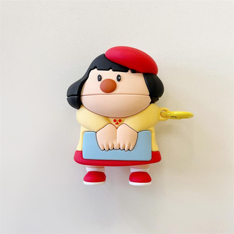 Panghu Shizuka applies to Apple AirPods pro bluetooth wireless headset cover 1/1/1 generation cute silicone funny