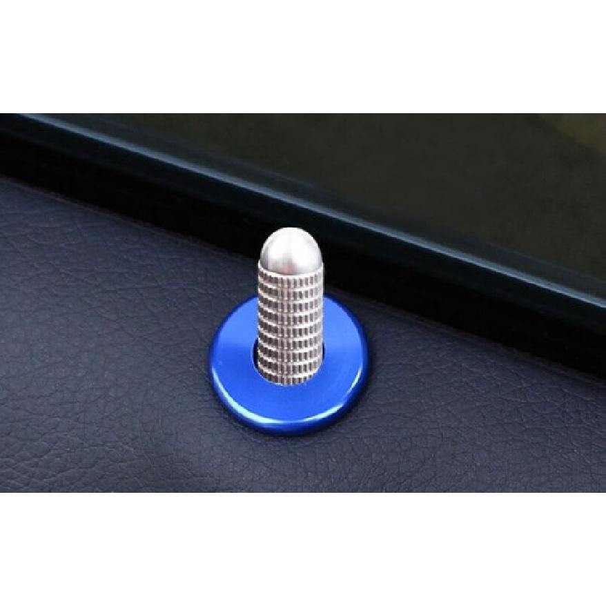 Inner Door Bolt Lock Down Blue Titanium Fit For Benz GLE GLS -22 Ring Frame