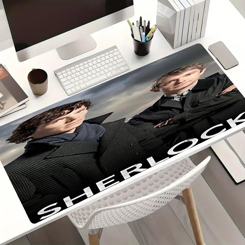 Sherlock Theme Mouse Pad, Non Slip Rubber Base, Multifunctional Office & Home Decor, Perfect for Workspace Personalization.
