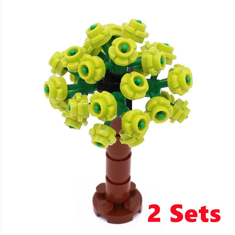 City Trees Building Blocks MOC Coconut Tree Blocks Jungle Garden DIY Toys for Children Gifts Compatible Classic Bricks Kids Toys