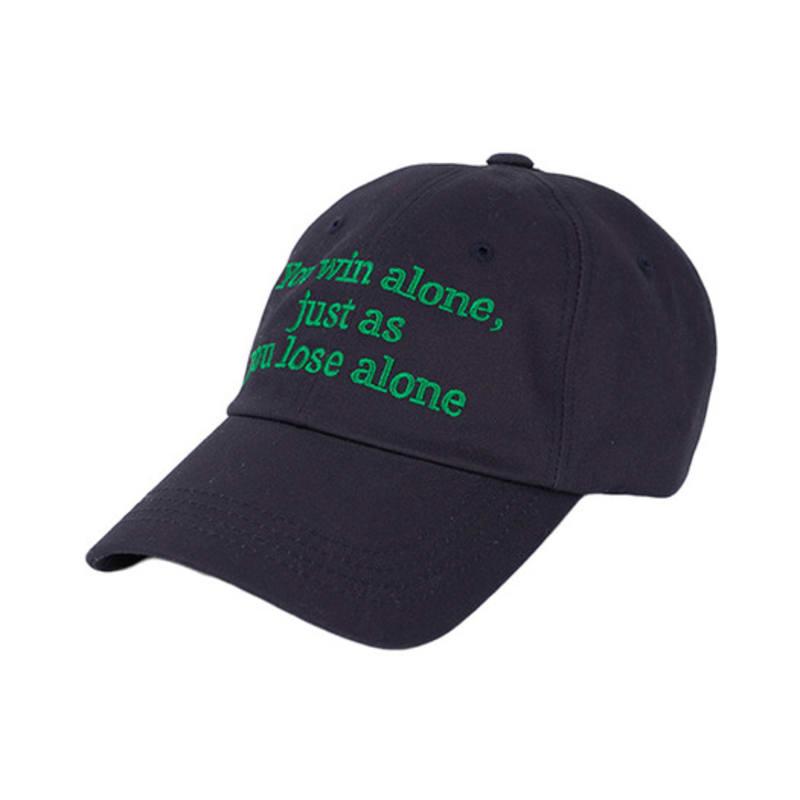 CLEVER FIELD Peach alone ball cap_NAVY