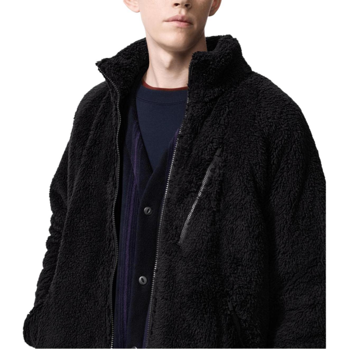 Uniqlo x Needles Fleece Jacket Black Men s 480408-09 M