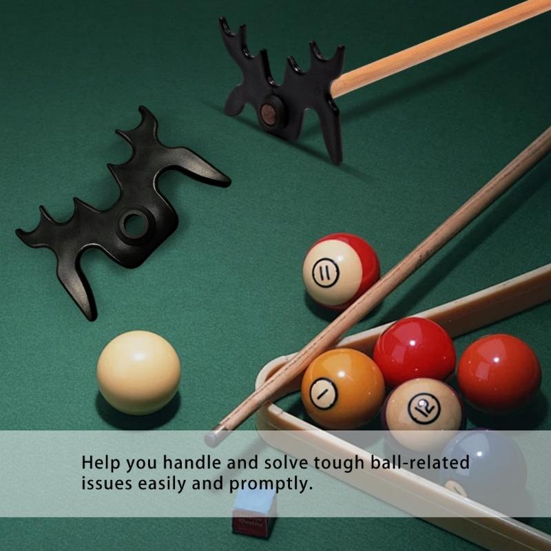 Light Weight Billiard Cue Rest Bridge Slip-On Portable Mooseheads Bridge Head Plastic Billiards Cue Rack Easy To Use