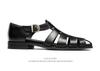 2025 New European and American Men's Genuine Leather Casual Flat Cowhide Sandals, Large Size