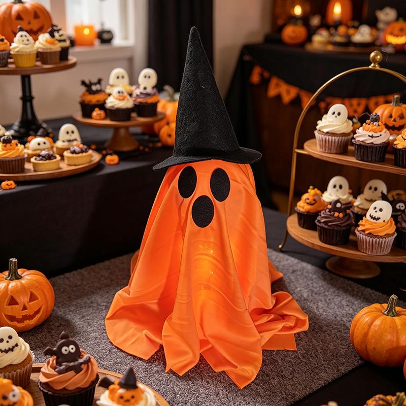 Halloween Glowing Ghost Decorations, Party Props for Tabletop, Haunted House Bar Décor, LED Light Skeleton Ghost, Home Party Atmosphere Lights