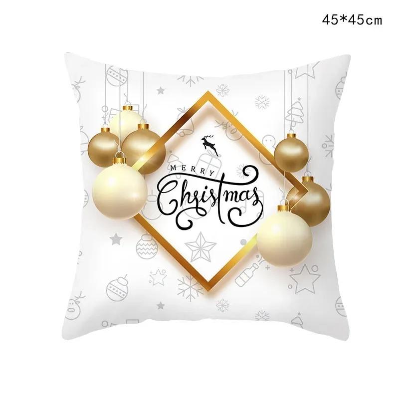 Christmas Themed Pillowcases Car Accessories Office Santa Claus Living Room Sofa Home Pillowcases