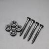 4Pcs Guitar Neck Fixed Mounting Screw Ferrules Bushings And Bolts For Electric Guitar Bass