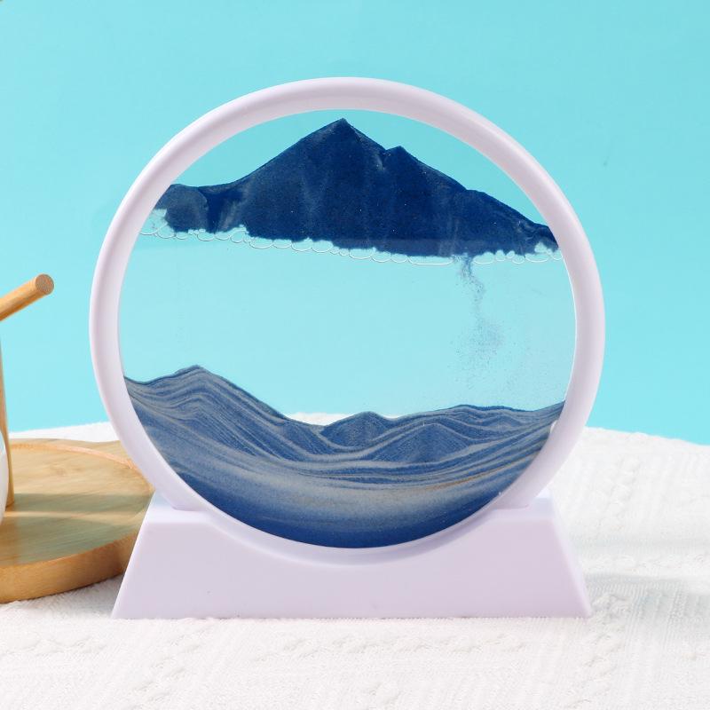 Quicksand Hourglass Ornament: Elegant Living Room, TV Cabinet, or Office Décor – Light Luxury Gift.