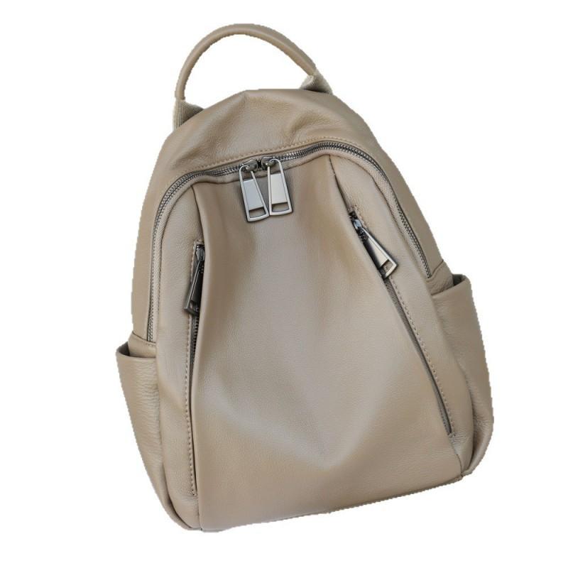 Borsa Donna Zaino Vera Pelle Grande Capacità Mamma Studente Libri Morbido Alla Moda Ampia Tracolla Viaggio Monocolore