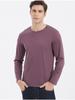190g Double-sided Liquid Ammonia Mercerized Cotton T-shirt Business Casual Youth Premium Pure Cotton Long-sleeve T-shirt Minimalist Tops