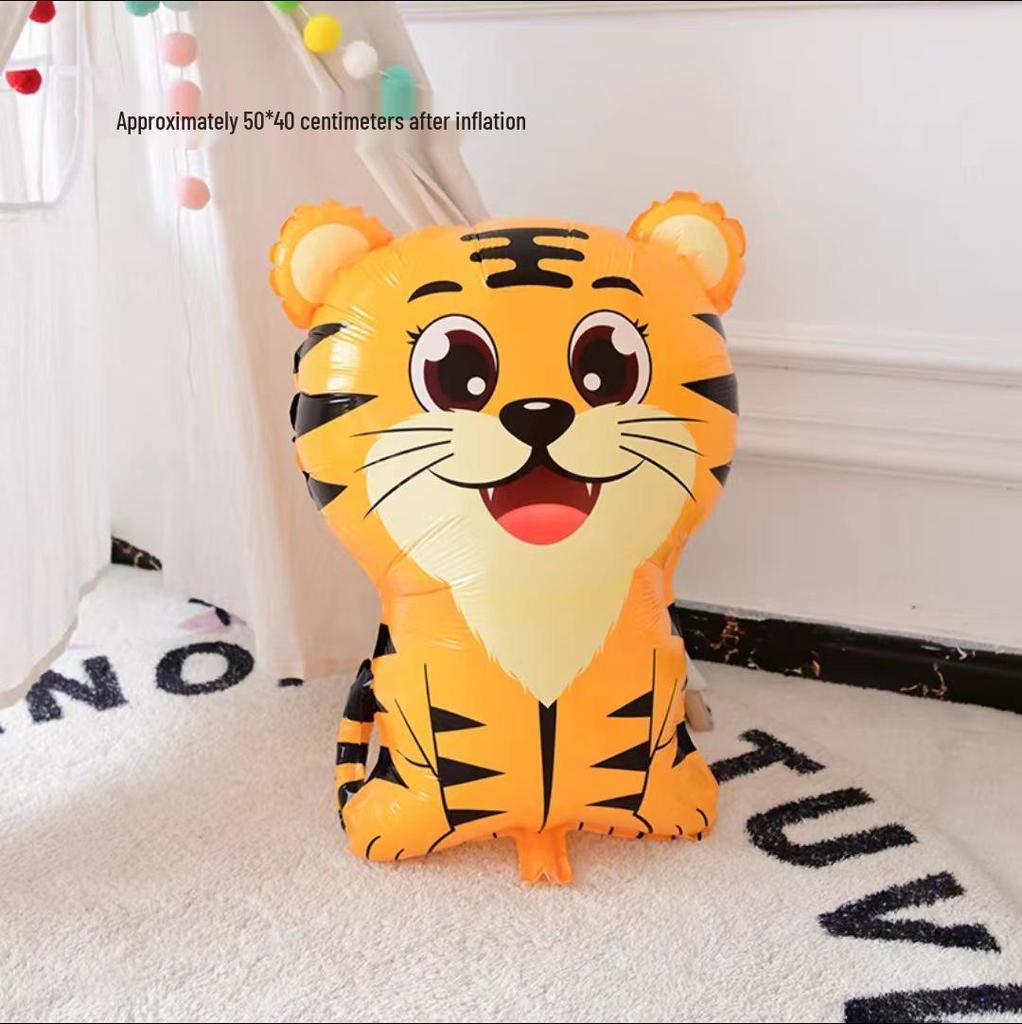 Baby Birthday & Back-to-School Cartoon Animal Balloons for Kids' Party - Giraffe & Elephant Theme