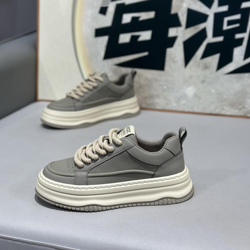 Осенние новые низкие кожаные удобные повседневные мягкие на подошве на шнуровке туфли 38 зелёный