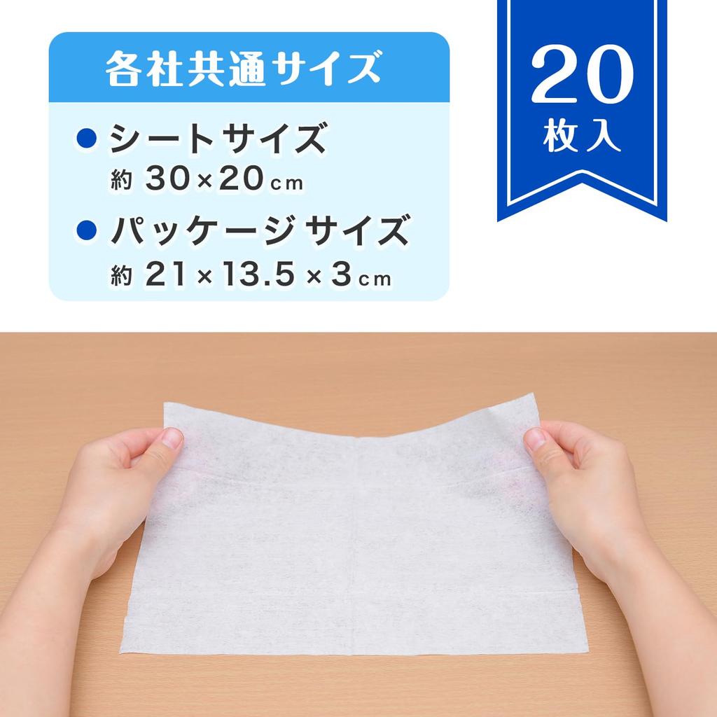 Geki-Ochi-kun Flooring Sheet 20 Sheets x 8 Packs Alkaline Electrolyzed Water Disinfectant