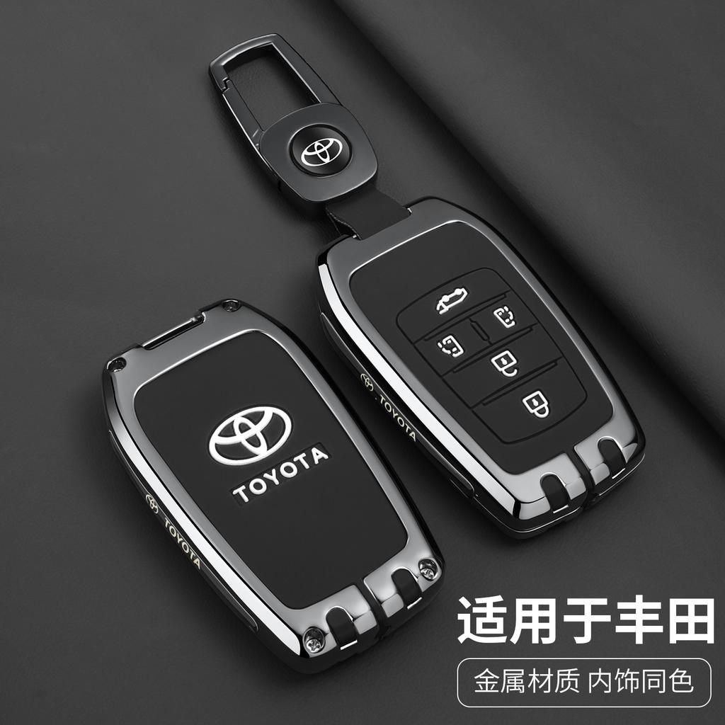 SRJU4 5 6 Buttons Car Key Cover Case For Toyota Alphard PREVIA Voxy Noah Esquire Vellfire Harrier Remote Shell Fob Holder Keychain