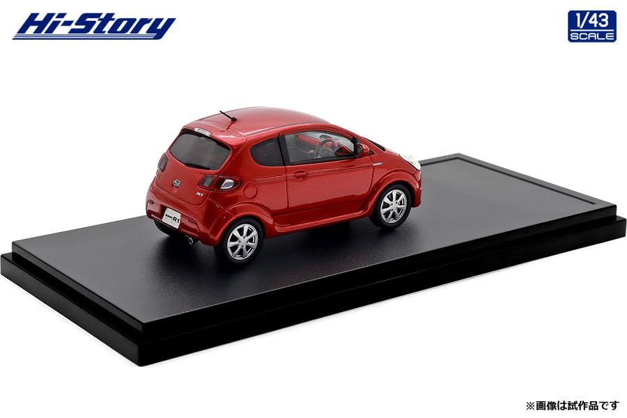 INTERALLIED Hi Story Échelle Subaru R1 S Rouge Baie Métallique Modèle Fini HS511RE 1/43 (2005)