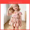 Summer Kids Set With Cotton Fabric For Girls