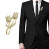 Broche Broche Diamant Perle Tulipe de Luxe pour Femme