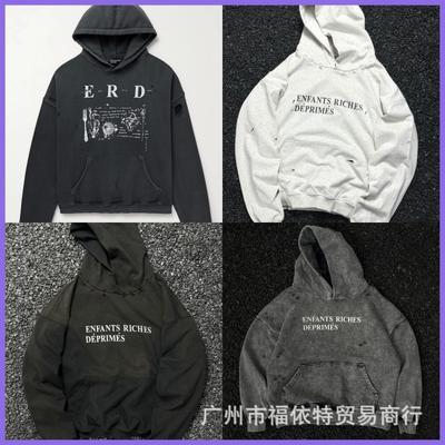 ERD Vintage Hoodie Letterprint Losse Pasvorm Sweatshirt Tieners