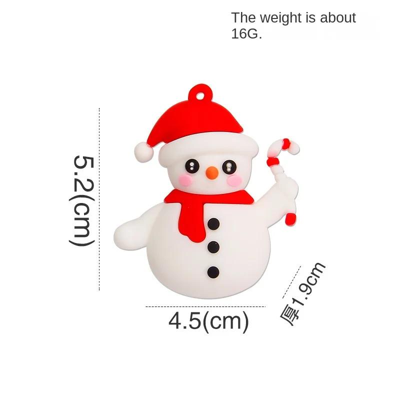 10-100PCS Cartoon Santa Claus Keychain DIY Accessories Handmade Cream Glue Decoration Scene Arrangement Christmas Gift Ornament