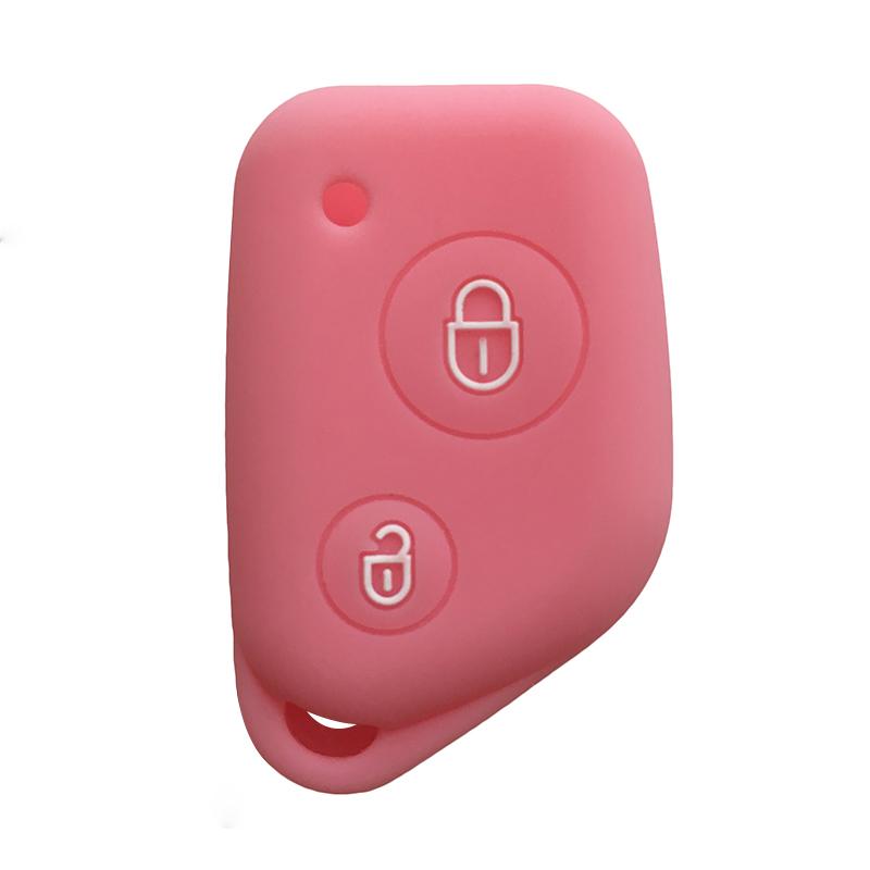 Key Cover for Peugeot 406 306 205 206 405 106 Key Case for Citroen Berlingo Xsara Picasso Saxo 2 Button Silicone Car Key Holder
