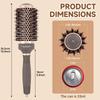 Shorten Curling Straight Curl Nano Ceramic Ion Boar Bristles Reduces Leaves Hair Smooth and Shiny Hairbrush, Blow-Dry Time, Brush, & Brush,