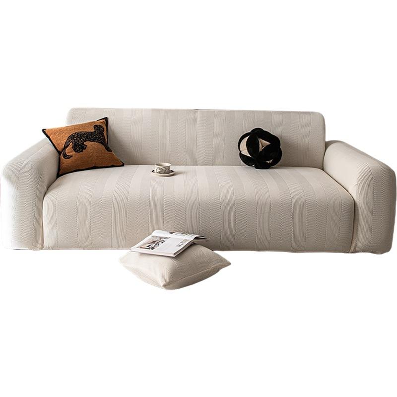 Polarfleece Einfacher Moderner Stil Sofabezug für Alle Jahreszeiten Neuer Verdickter Staubdichter Sofabezug Hochelastischer Sofabezug