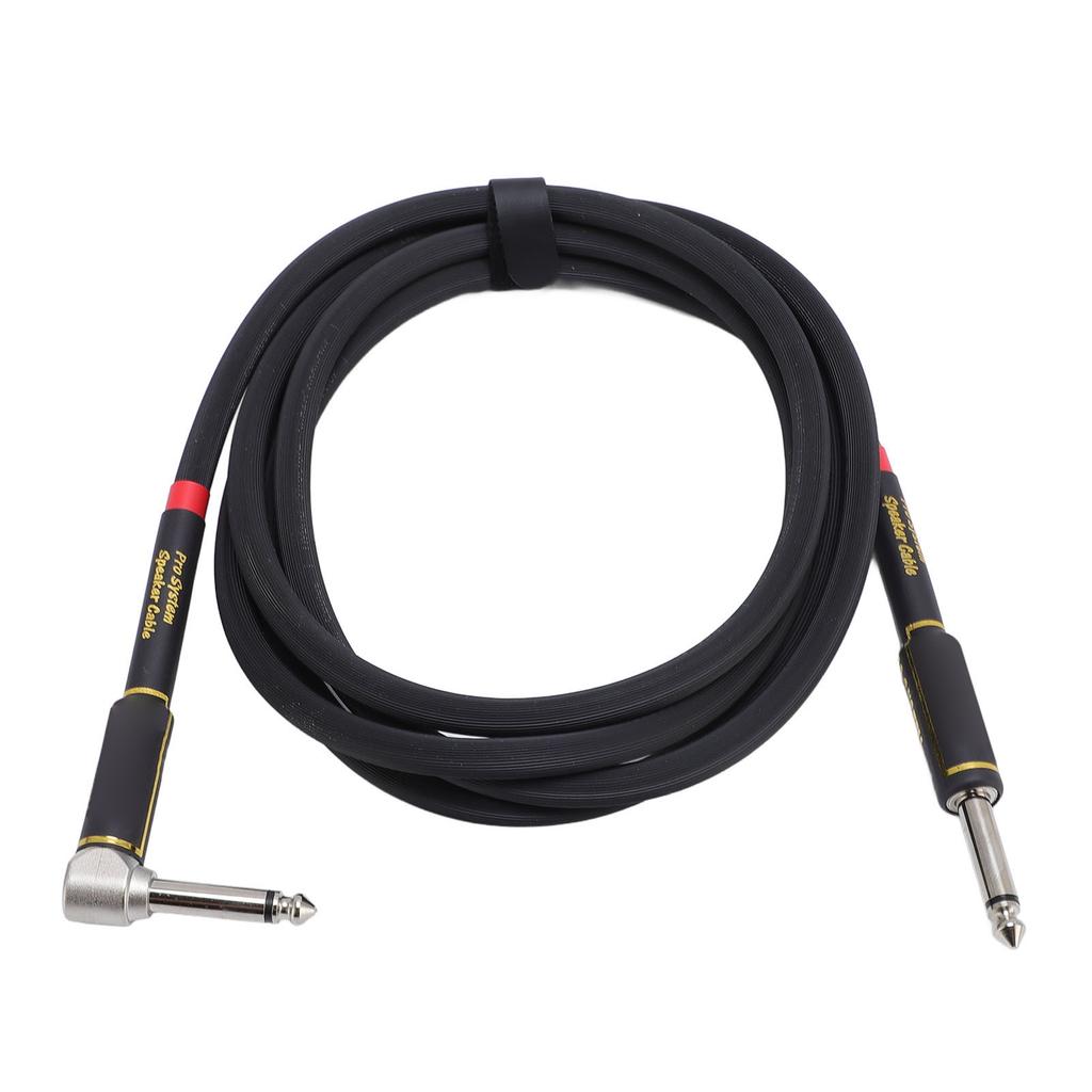Gitarrenkabel 6,6FT 1/4 Zoll Doppelte Abschirmung Winkel auf Gerade Instrumentenkabel für Lautsprecher