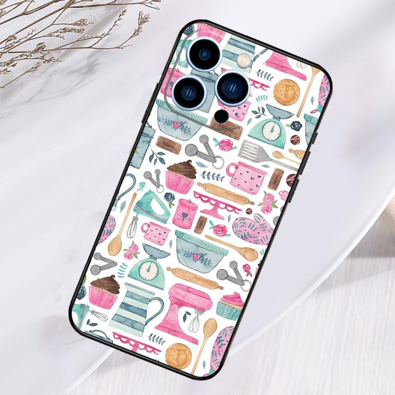 Baking Tools Phone Case For iPhone 17 Pro Max 16 14 13 12 11 15 Pro Max Plus 12 13 Mini 16e 17 Air Cover