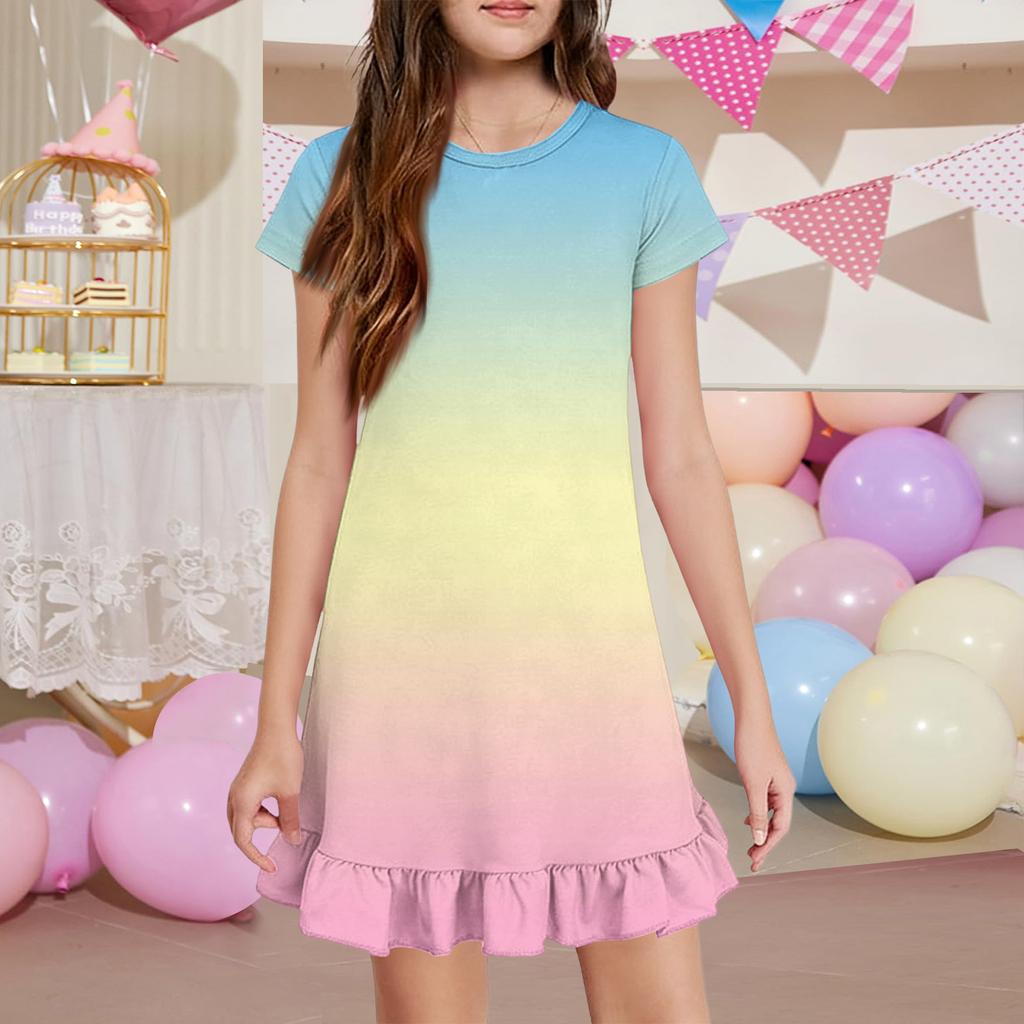 Girls' Pocket Dress - Short Sleeve Loungewear