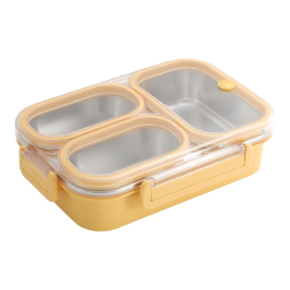 Stainless Steel Lunch Box Divided Food Storage Box Portable Bento Box  Student/Woker